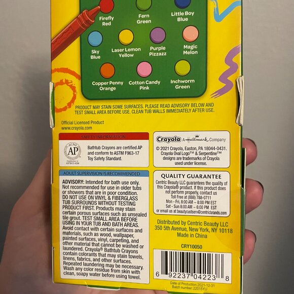 Crayola Bathtub Crayons NIB New in Box - Picture 4 of 4